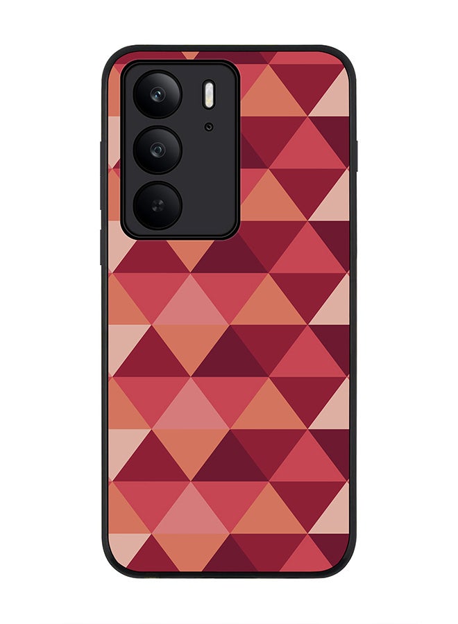 For Realme C75x / C75 4G Case,Slim fit Camera Protection, Shockproof Thin Phone cover  - Topsy Turvy Triangles